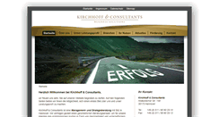 Desktop Screenshot of kirchhoff-consultants.com